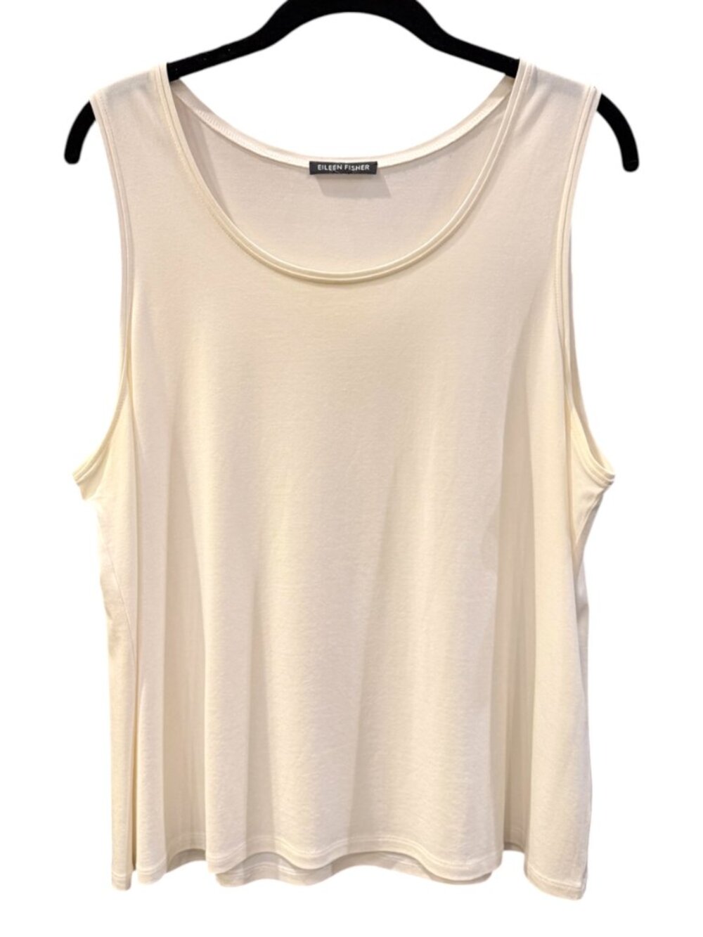 Eileen Fisher 100% Silk, Flowy, Cream Tank Top